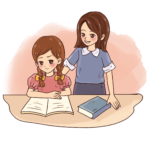 kindly-mother-tutors-children